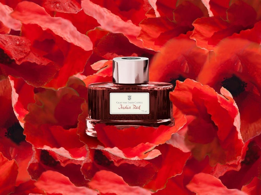 Graf von Faber-Castell Ink Bottle India Red, 75ml