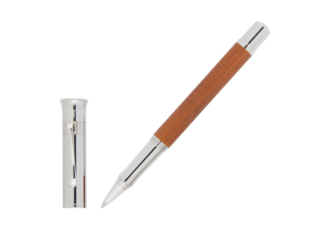 Graf von Faber-Castell Classic Rollerball pen, Pernambuco wood, Platinum,145510