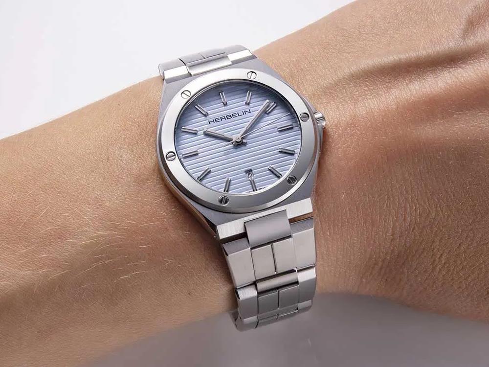 Herbelin Cap Camarat Quartz Watch, Stainless Steel 316L, Blue, 33 mm,14545B2