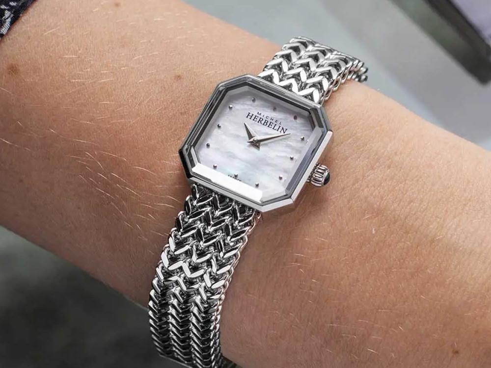 Herbelin Octogone Quartz Watch, Stainless Steel 316L, 22 mm, 17436B19