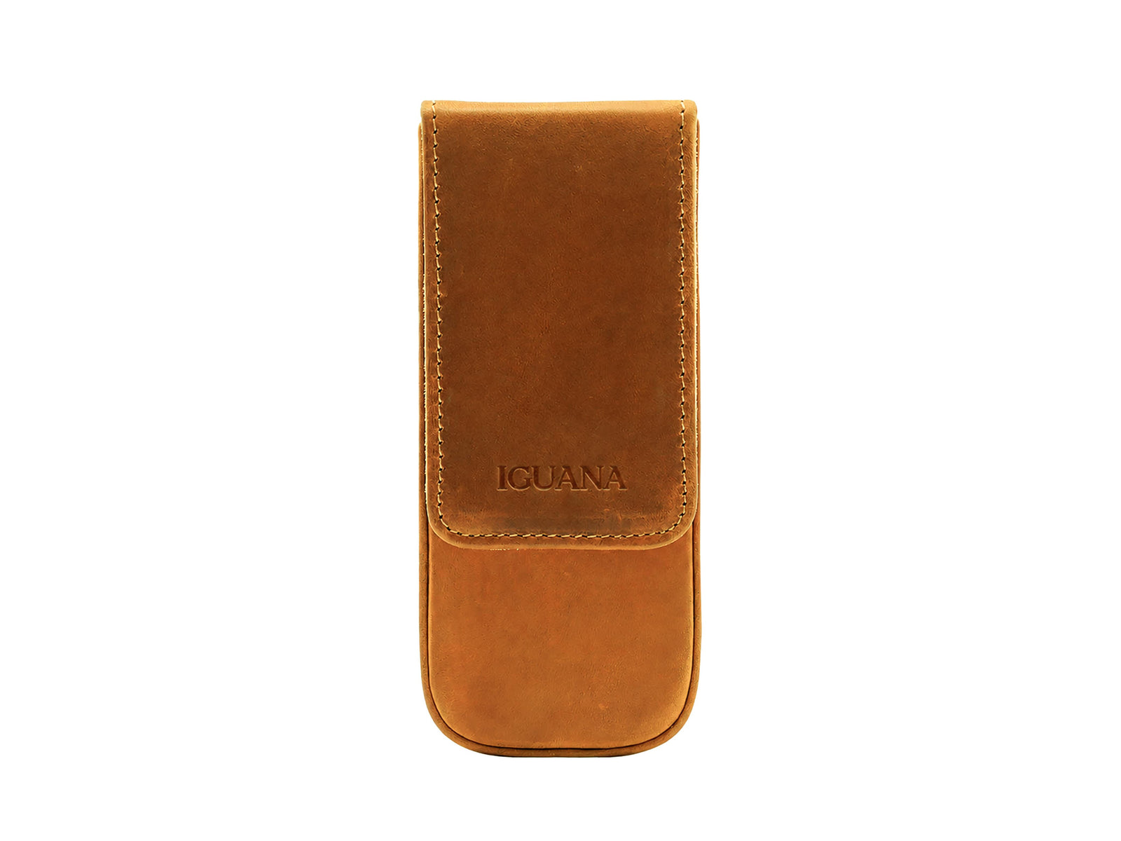 Iguana Pen Case Camel for 3 writing items, PEN-CASE-CAMEL-3