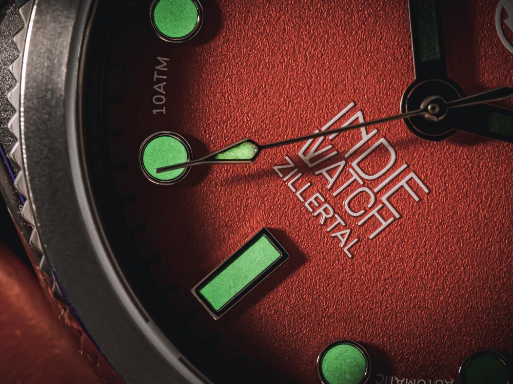 Indie Watch Zillertal Automatic Watch, Red, 40 mm, 163T