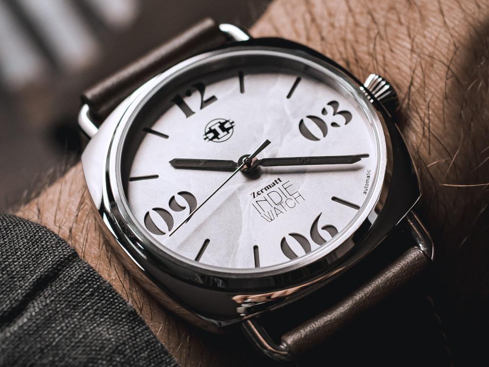 Indie Watch Zermatt Automatic Watch, White, 44 mm, 31G