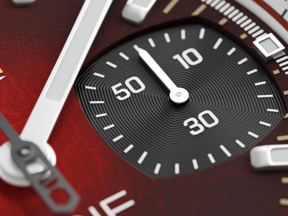 Indie Watch Strum Quartz Watch, Red, 42 mm, Chronograph, 521T