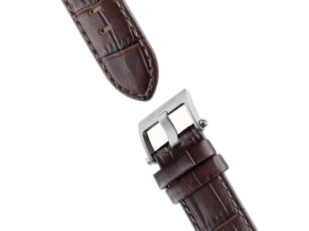 Ingersoll 1892 Orville Automatic Watch, 46 mm, White, Leather strap, I09307