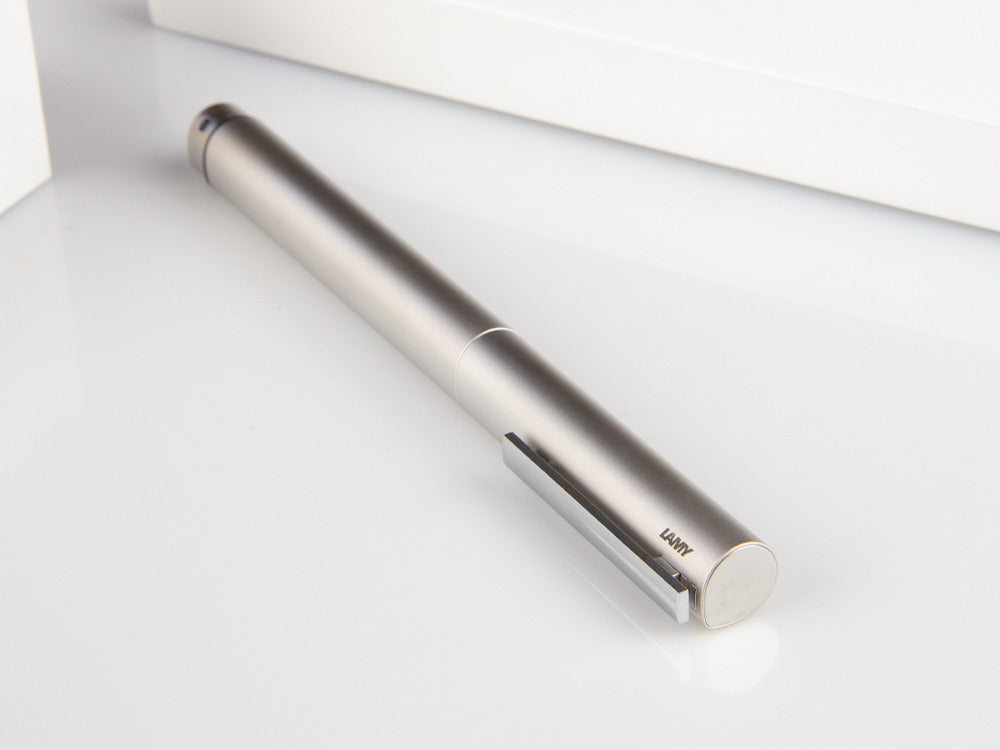 Lamy Ideos Fountain Pen, Aluminum, Silver, Anodised, 1235462