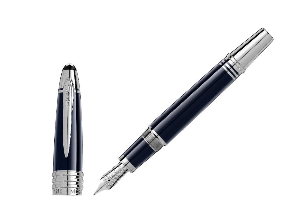 Montblanc John F. Kennedy Fountain Pen, Resine & Platinum, 111045