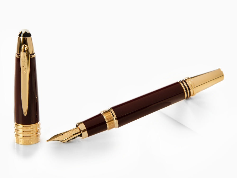 Montblanc John F. Kennedy Fountain Pen, Burgundy, Special Ed., 118051