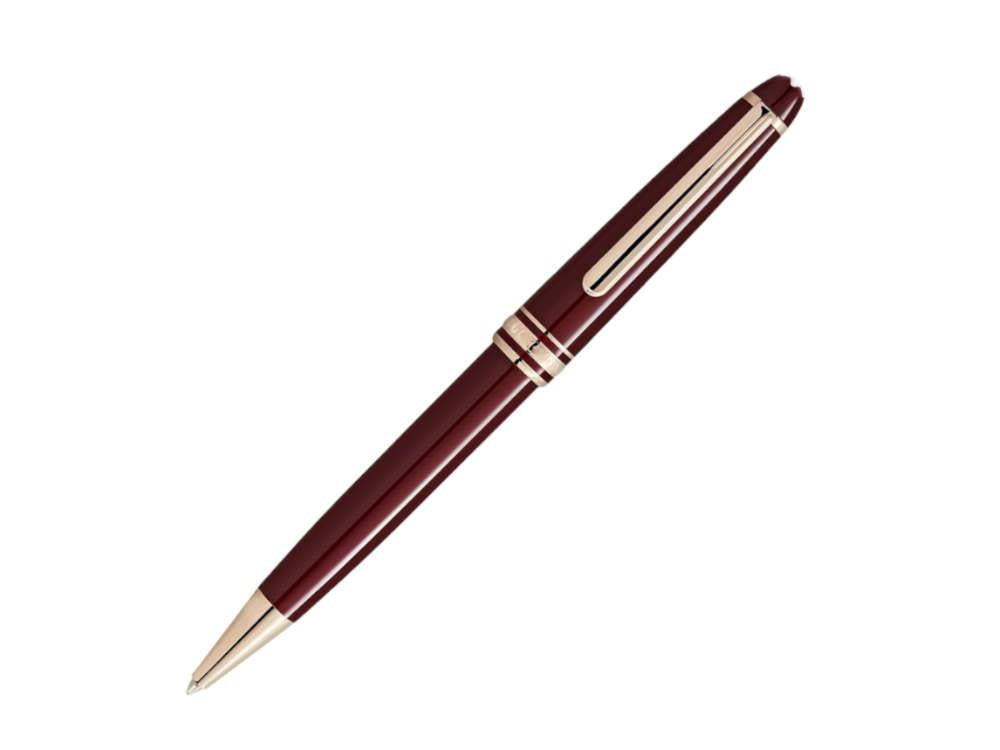 Montblanc Meisterstück Classique Burgundy Ballpoint pen, Gold plated, 133008