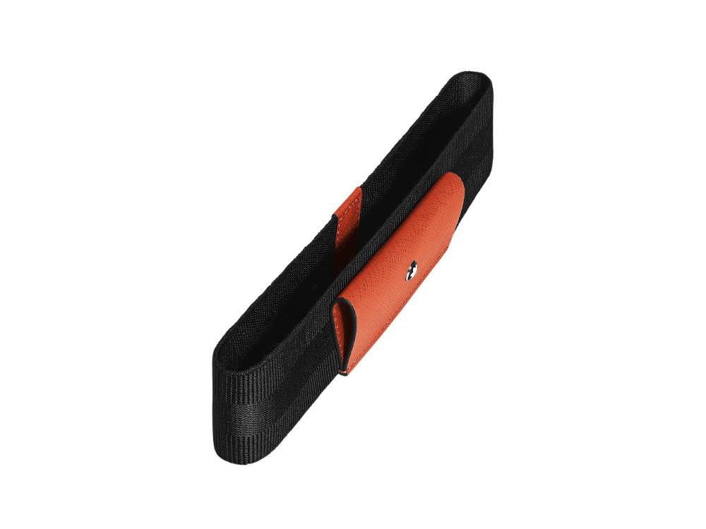 Montblanc Pen Case, Leather, Soft, adjustable strap, Orange, 221438