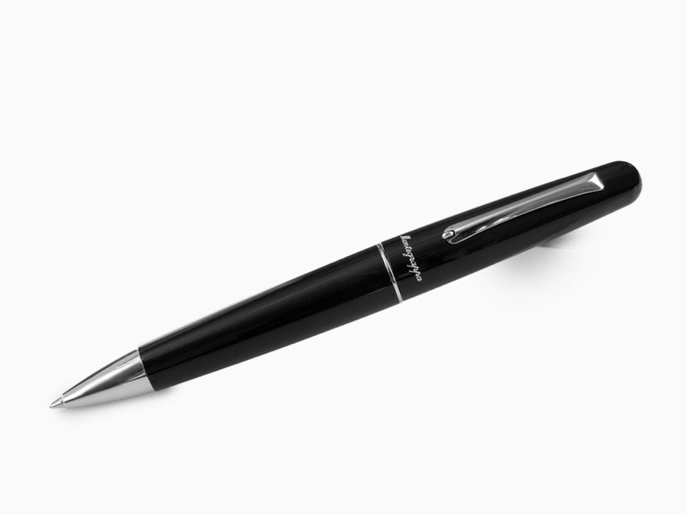 Montegrappa Elmo 01 Ballpoint pen, Black Resin, Stainless Steel, ISEORBAC