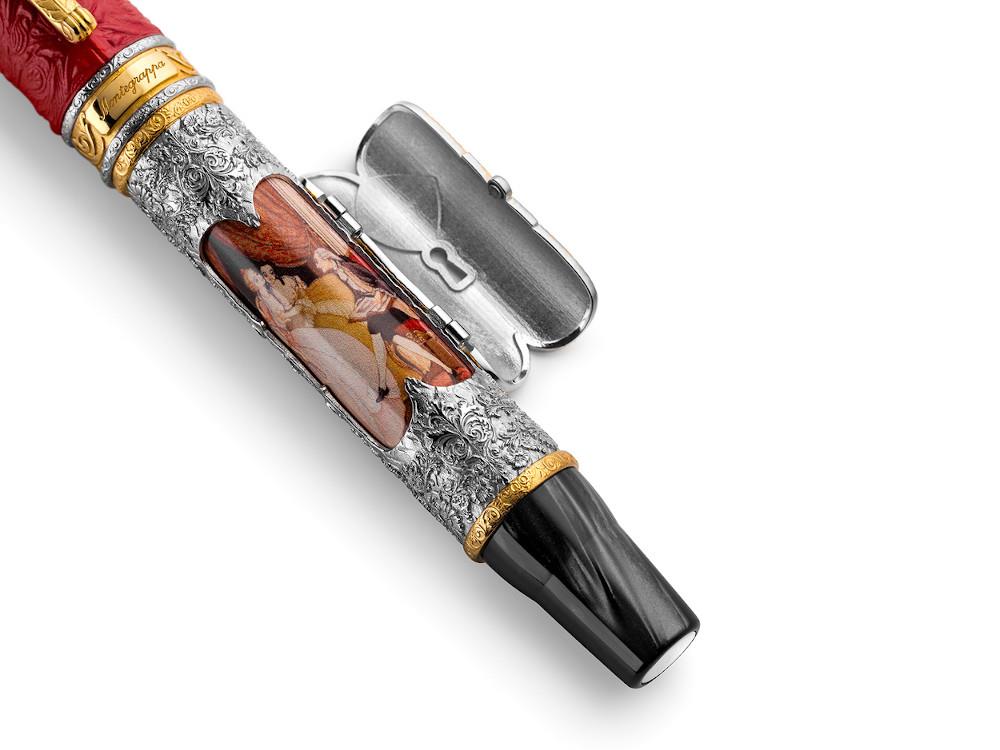 Montegrappa Casanova Rollerball, Resin, Silver trim, Limited Edition, ISOVNRSE