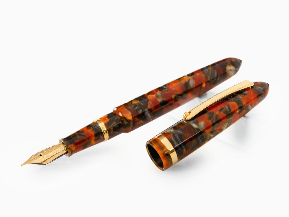 Montegrappa Venetia Plume Agate Fountain Pen, Stainless Steel, ISVEN_AJ