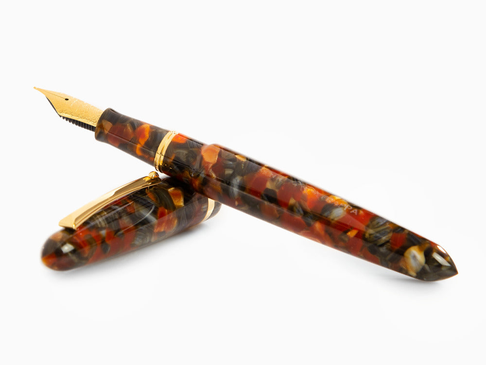 Montegrappa Venetia Plume Agate Fountain Pen, Stainless Steel, ISVEN_AJ