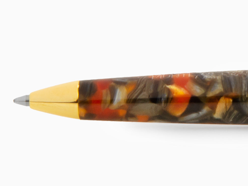 Montegrappa Venetia Plume Agate Ballpoint pen, Orange, Gold plated, ISVENBAJ