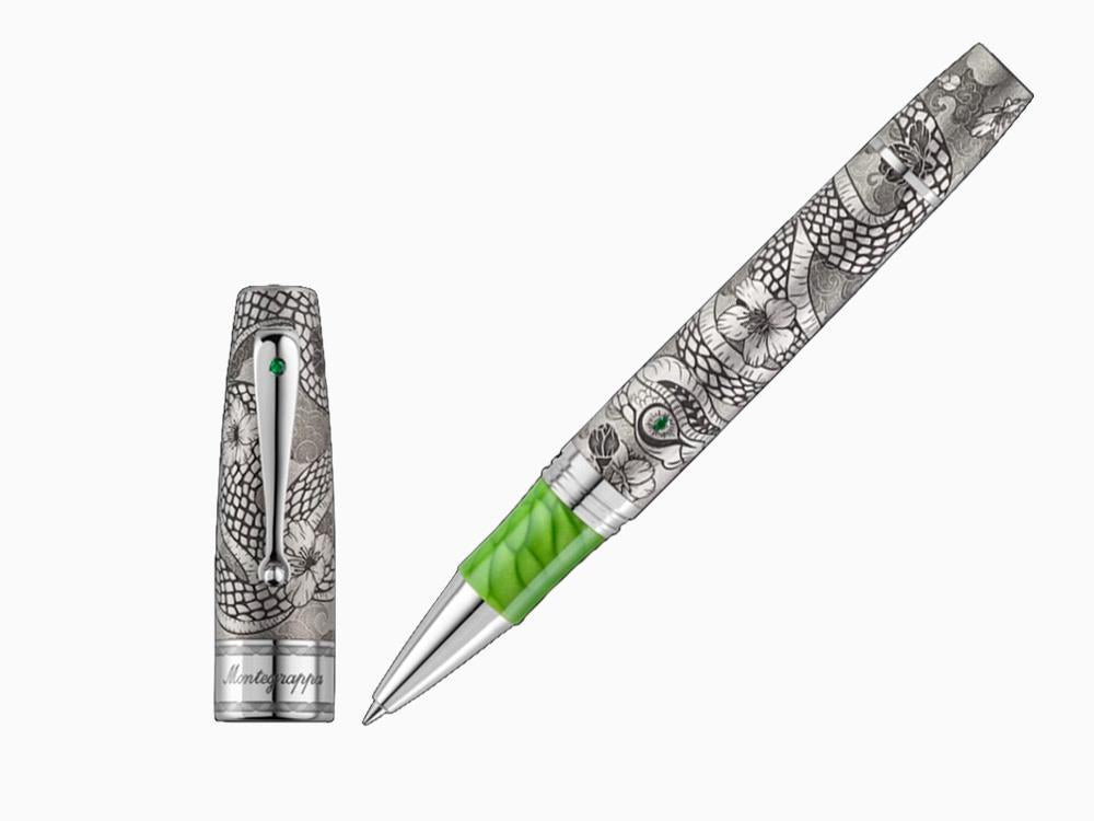 Montegrappa Extra Year of the Snake LE Rollerball pen, Silver, ISYNNRSE