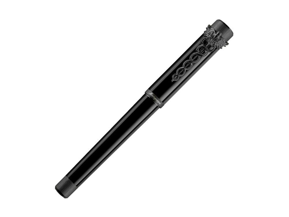 Montegrappa Zero Caduceus Ultra-Black Fountain Pen Nib Steel