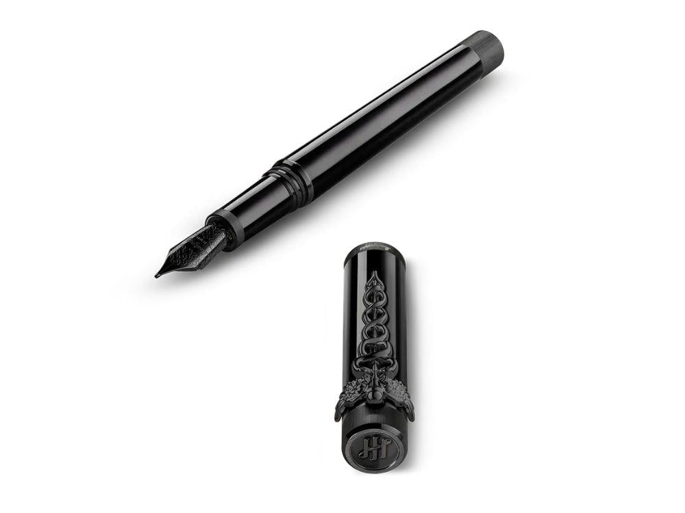 Montegrappa Zero Caduceus Ultra-Black Fountain Pen Nib Steel