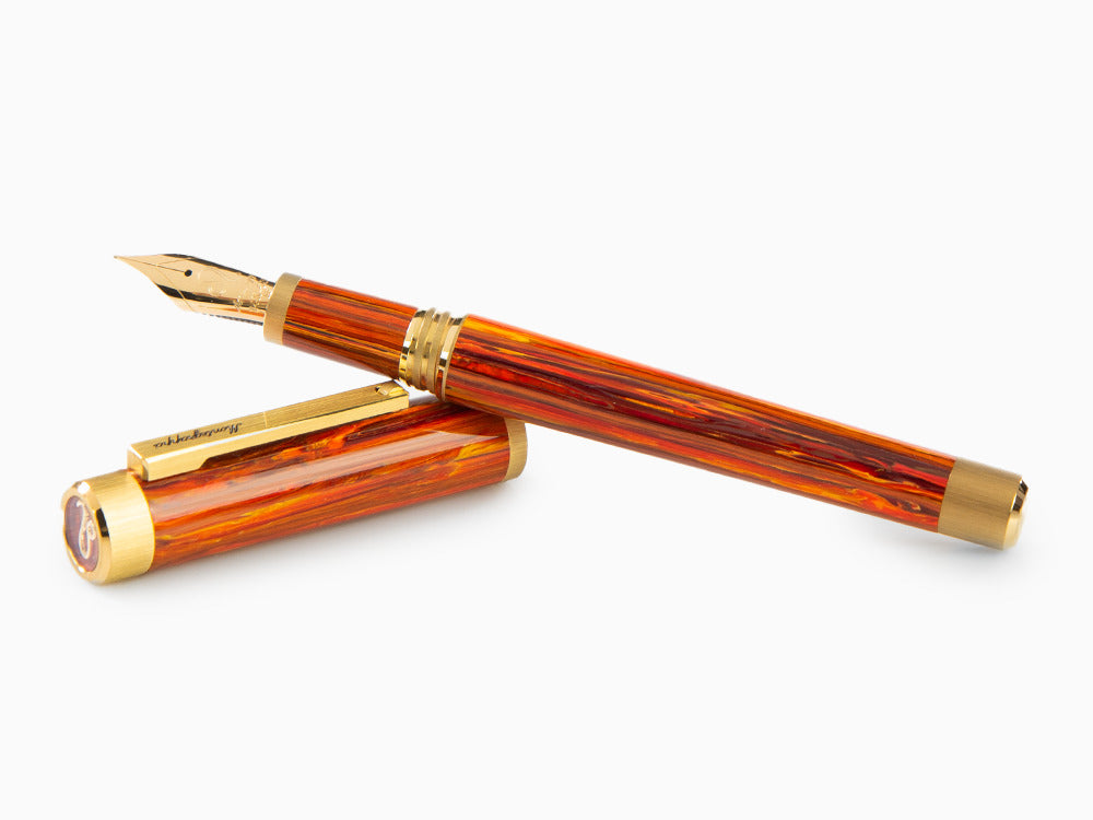 Montegrappa Zero Zodiac Leo Fountain Pen, 14k, Ltd Edition, ISZEZ-4Y-O2
