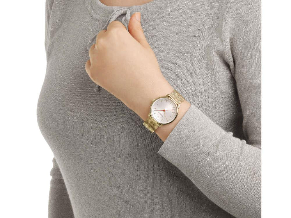 Mondaine Doppio Quartz Watch, White, 33 mm, MLE.33111.SM