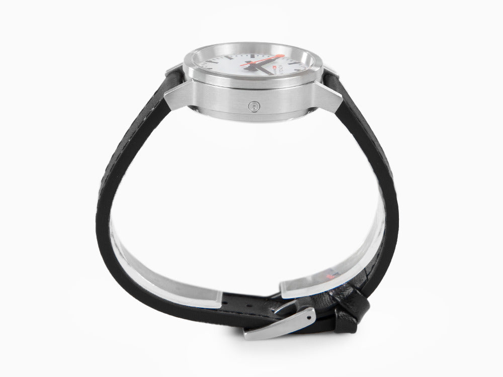 Mondaine SBB Stop2go Quartz Watch, White, 34 mm, 3 atm, MST.3401B.LBV.SET