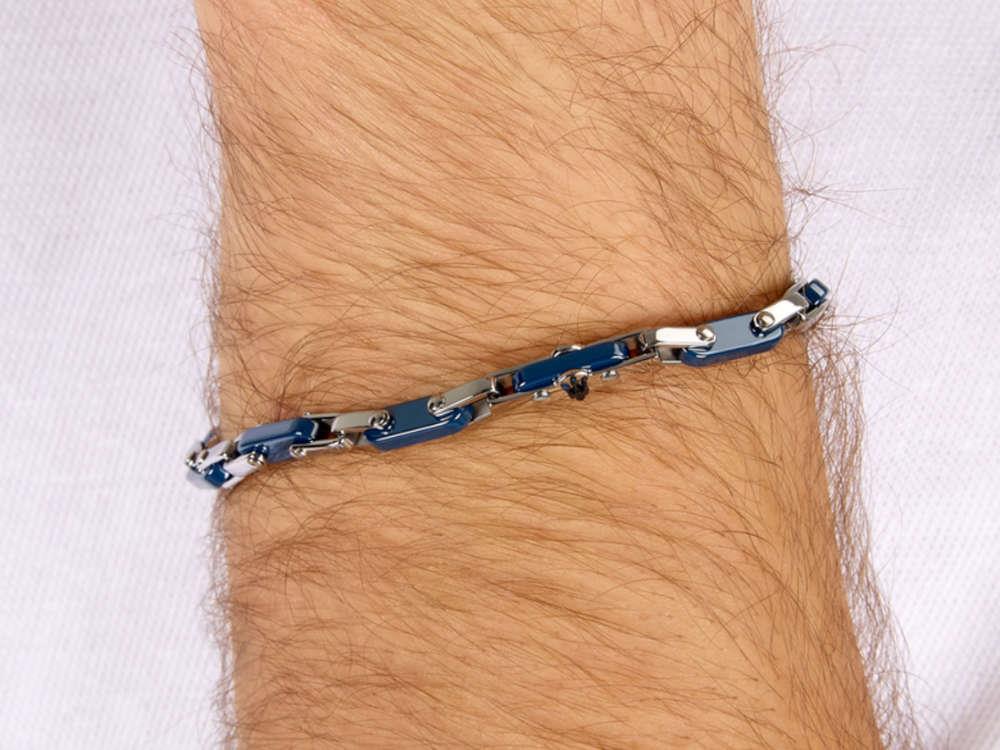Maserati Gioielli Ceramic Bracelet, Stainless steel, Blue, JM226ATZ76
