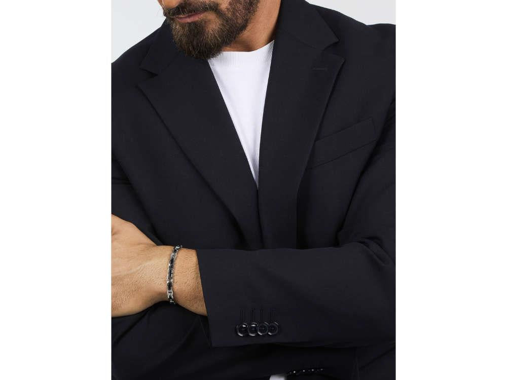 Maserati Gioielli Iconic Bracelet, Steel, Black, JM425AVD98