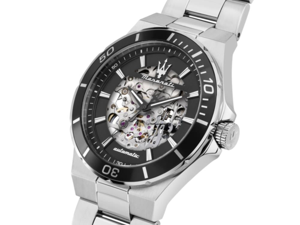 Maserati Sfida Automatic Watch, Black, 41 mm, Mineral crystal, R8823140020