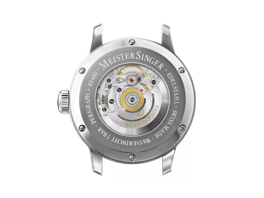 Meistersinger Perigraph Automatic Watch, SW 300, 38 mm, Beige, BM1103