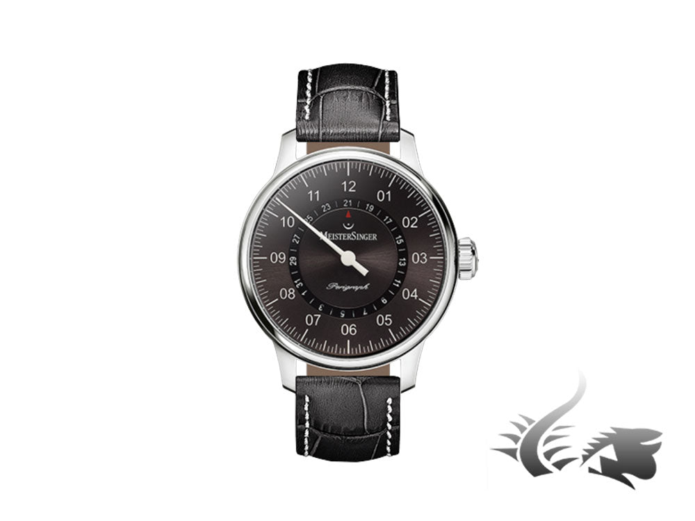 Meistersinger Perigraph Automatic Watch, ETA 2824-2, 43mm, Sunburst Anthracite