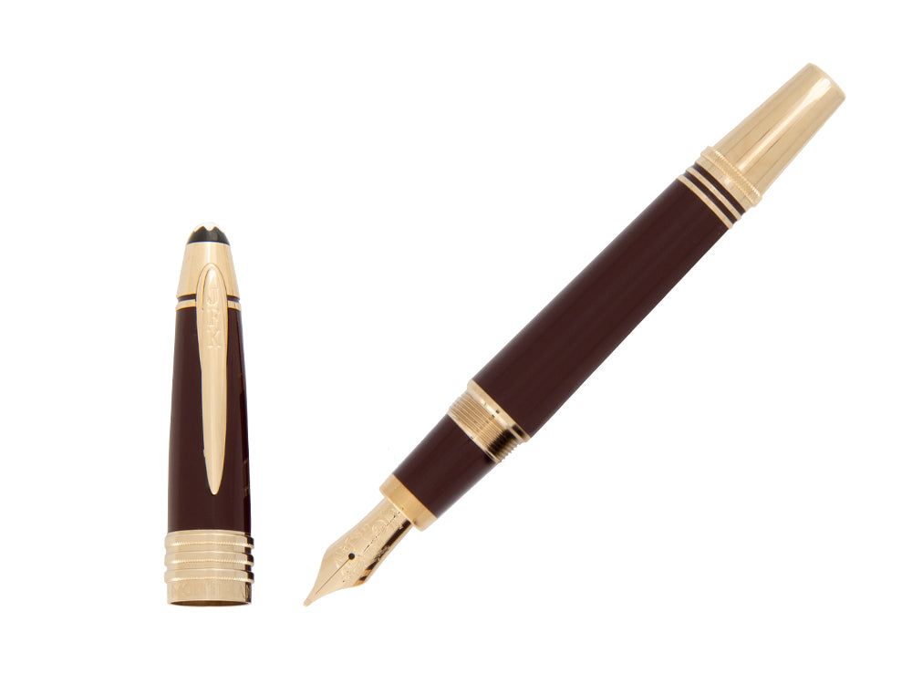 Montblanc John F. Kennedy Fountain Pen, Burgundy, Special Ed., 118051