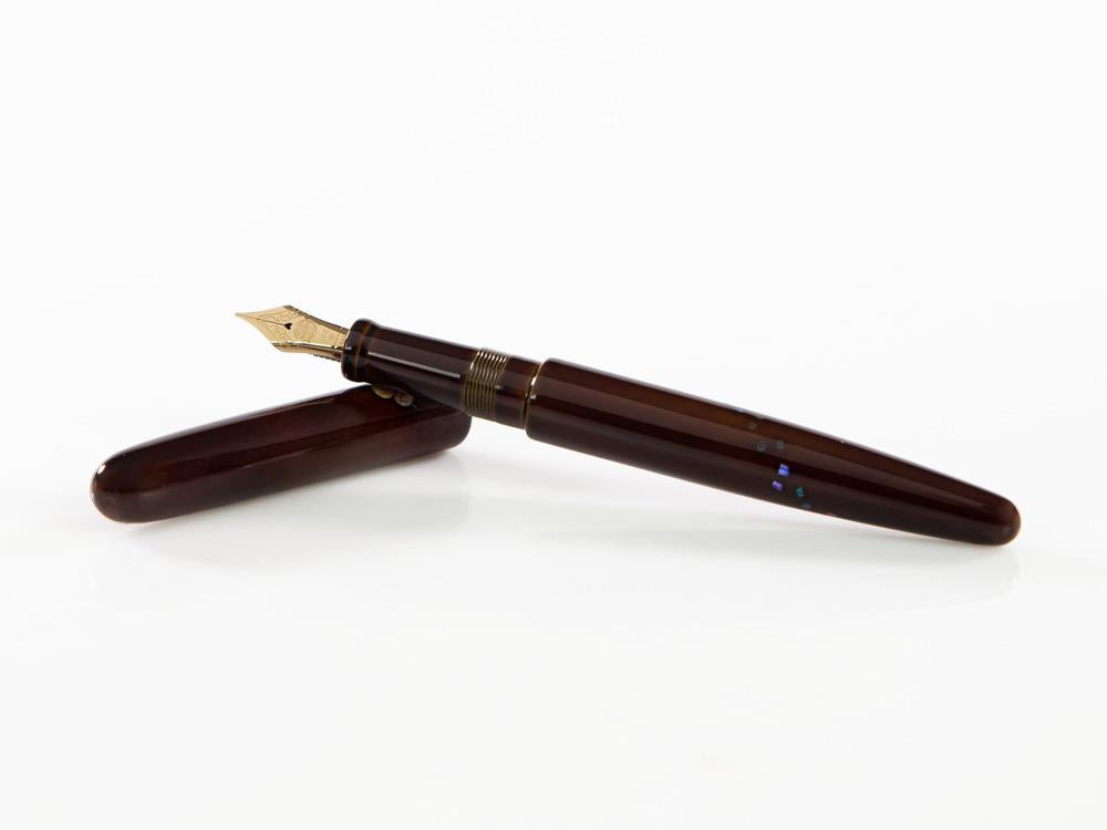 Nakaya Cigar Fountain Pen, Mukuge, Ebonite and Urushi lacquer