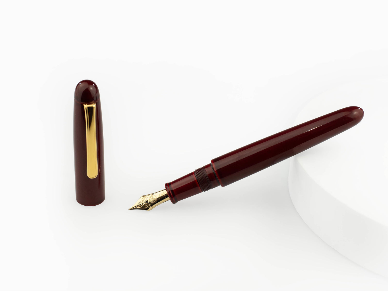Nakaya Writer Fountain Pen Portable, Aka Tamenuri, Urushi, Metal
