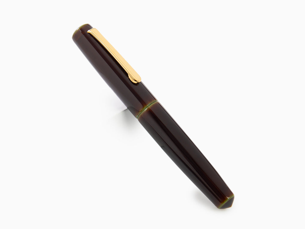 Nakaya Writer Fountain Pen Heki-Tamenuri, Piccolo, Two Tone Nib, Elastic
