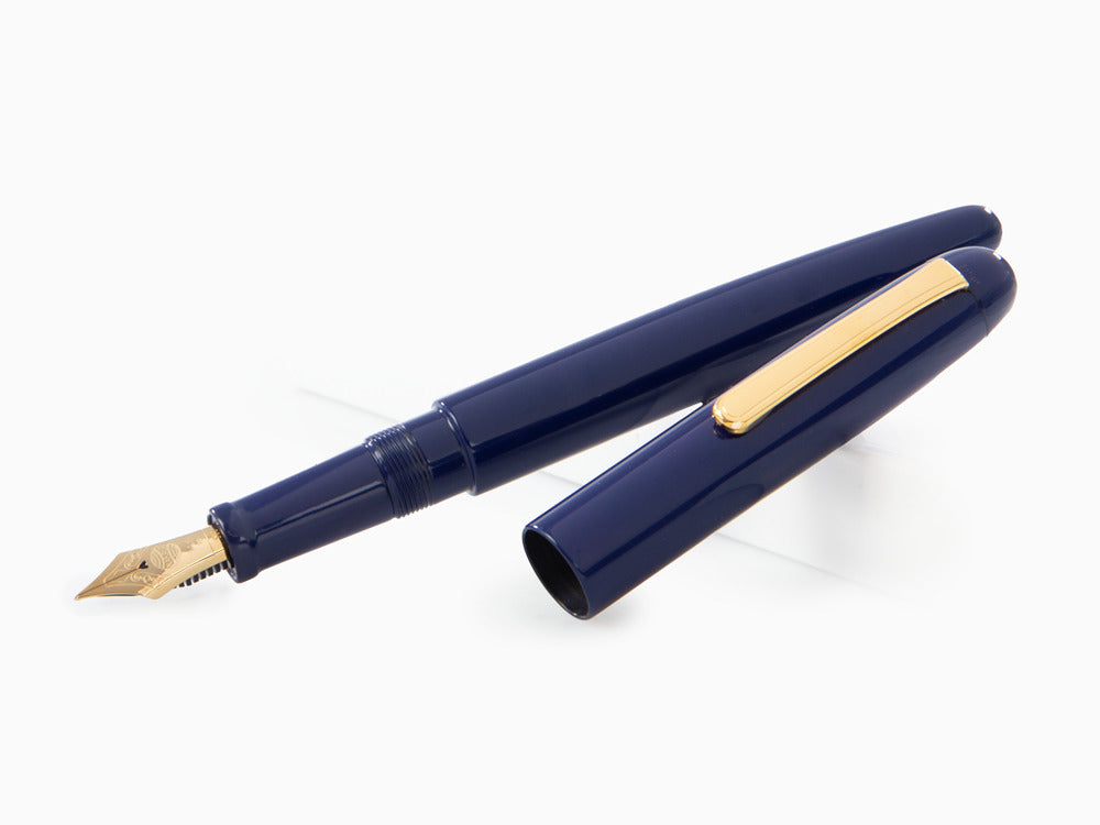 Nakaya Writer Kikyo Fountain Pen, Long, Ebonite
