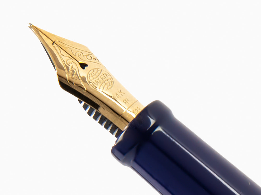 Nakaya Writer Kikyo Fountain Pen, Long, Ebonite