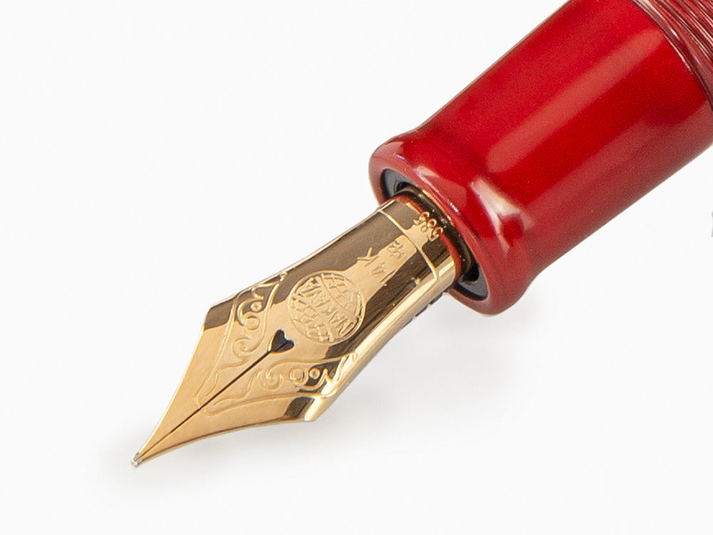 Nakaya Writer Piccolo Fountain Pen, Nurihanashi-Shu, Ebonite