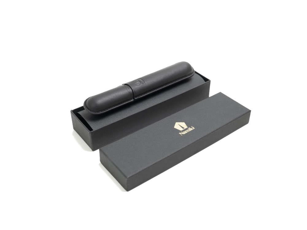 Namiki Emperor Pen Case, Leather, Black, 1 Writing Instrument