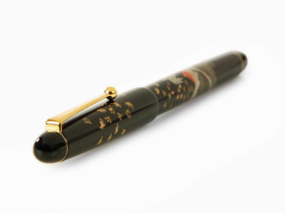 Namiki Nippon Art Mount Fuji and Wave Fountain Pen, FK-35SMFN