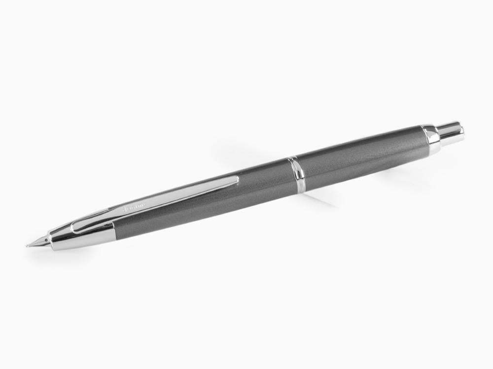 Pilot Capless Decimo Fountain Pen, Lacquer, Grey, FK-1500D-RH-GREY