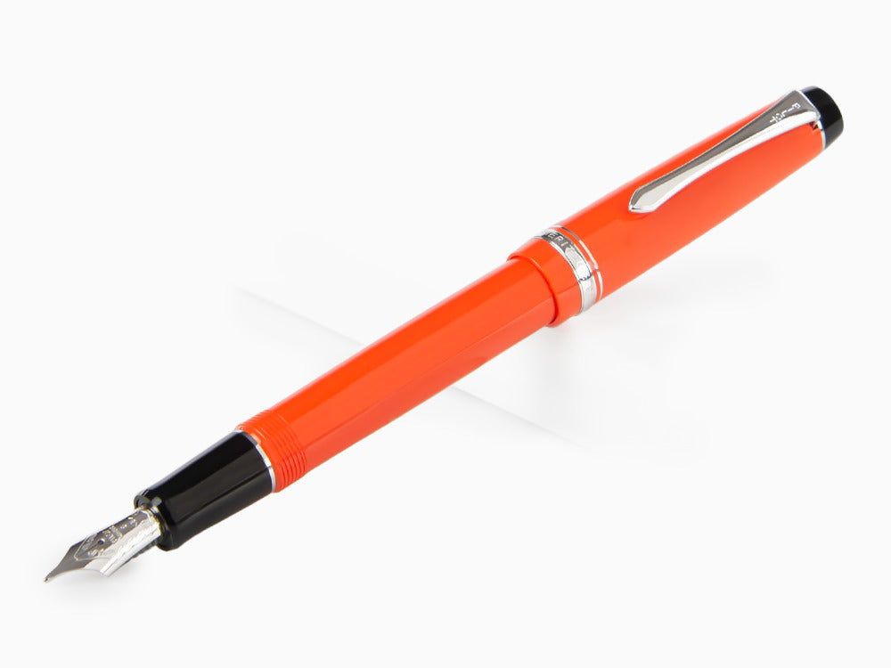 Pilot Custom Heritage 91 Fountain Pen, Resin, Chrome, Orange, NH91R