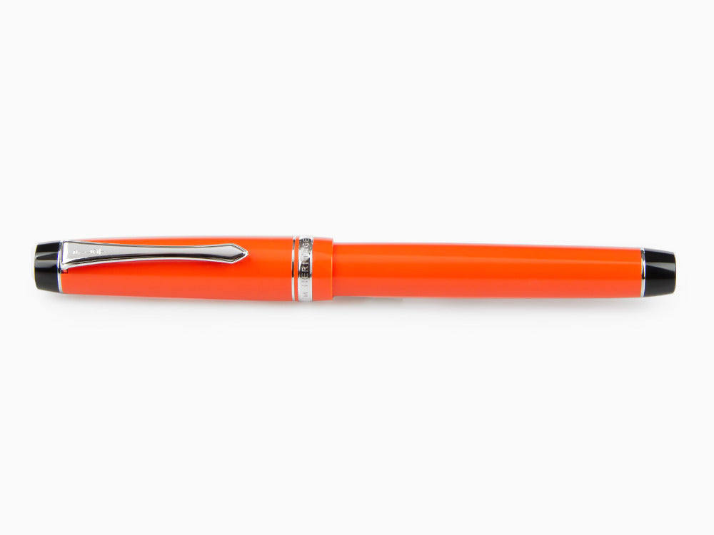 Pilot Custom Heritage 91 Fountain Pen, Resin, Chrome, Orange, NH91R