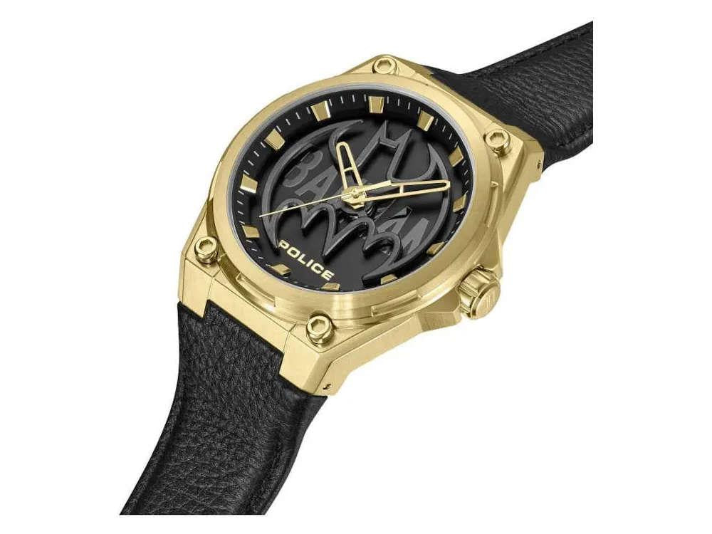 Police Batwing Quartz Watch, PVD Gold, 45 mm, Special edition, PEWGA0090006-SET
