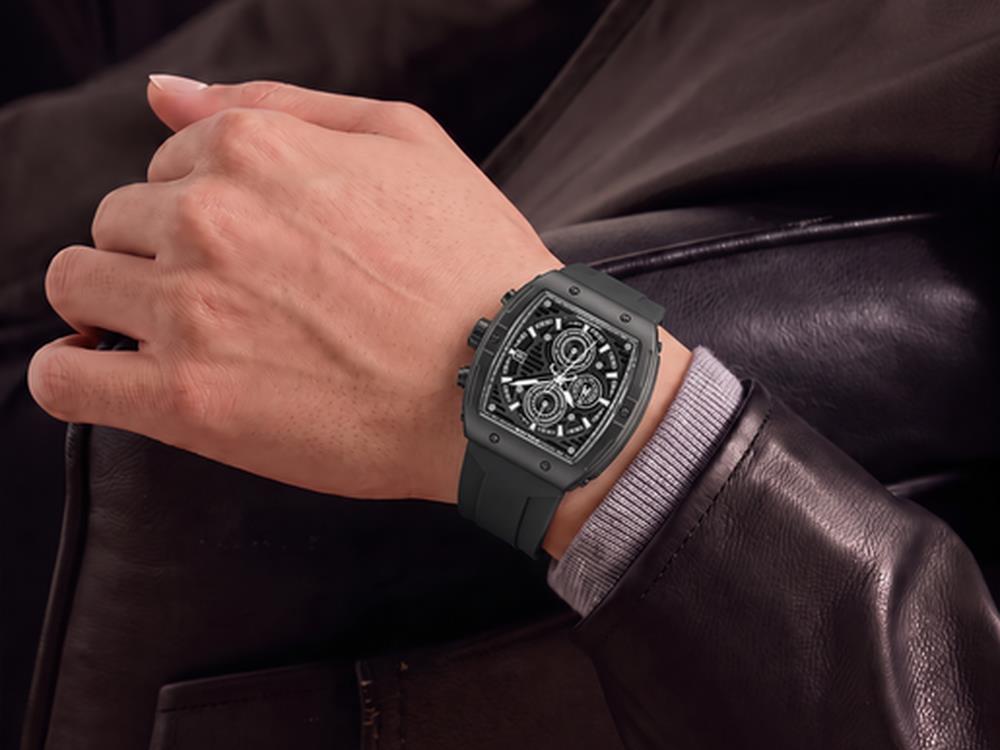 Police Connector Quartz Watch, 46 mm, Black, PEWGO0000702