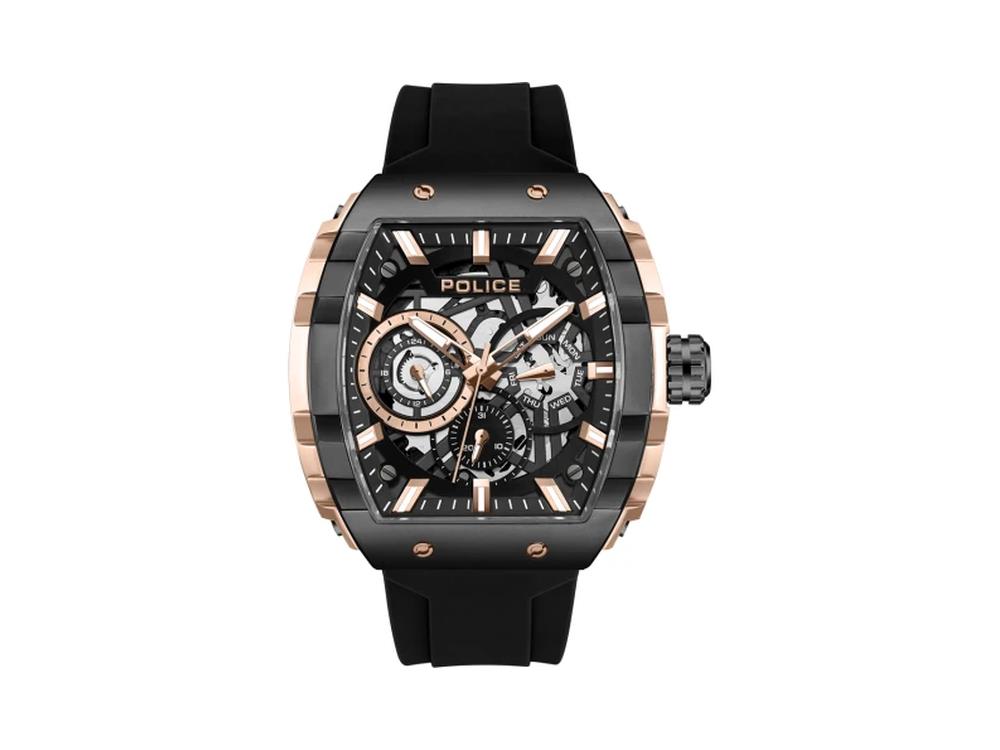 Police Flash Quartz Watch, 48 mm, Black, PEWGQ0063006
