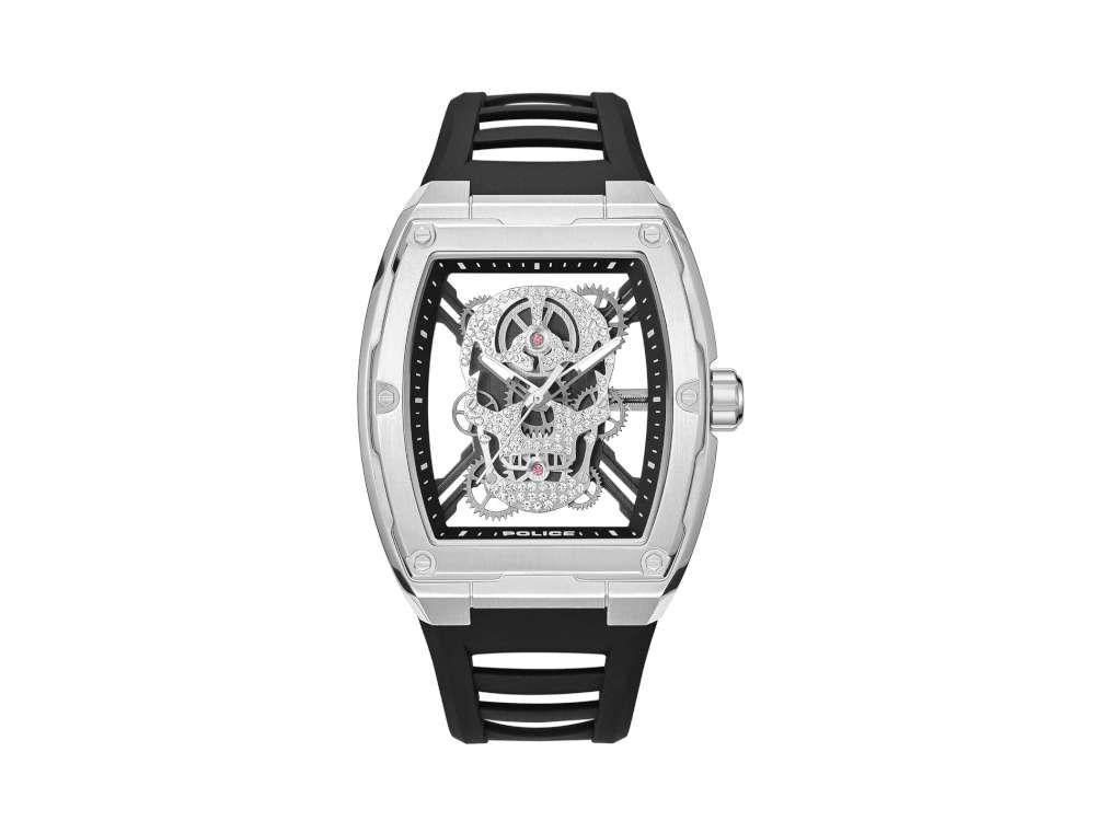 Police Cranium Quartz Watch, 42 mm, Grey, PEWJM0081301