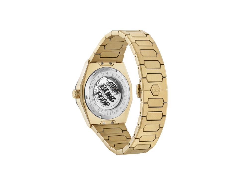 Philipp Plein Deluxe Automatic Watch, Black, 44 mm, Mineral crystal, PWAHA0226