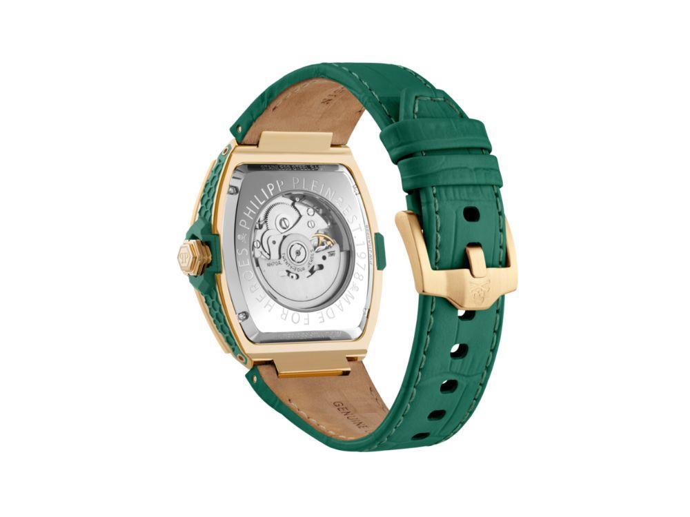 Philipp Plein The Skeleton Baguetes Automatic Watch, Green, 44 mm, PWJHA0226