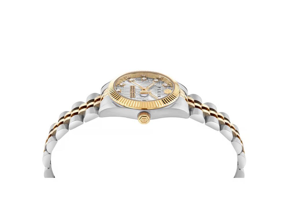 Philipp Plein Date Superlative Quartz Watch, Grey, 28 mm, PWNFA0425