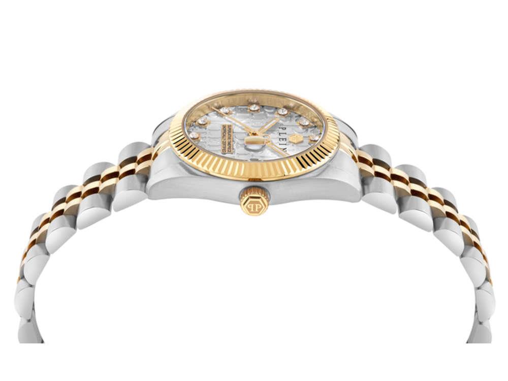Philipp Plein Date Superlative Quartz Watch, Grey, 28 mm, PWNFA0425